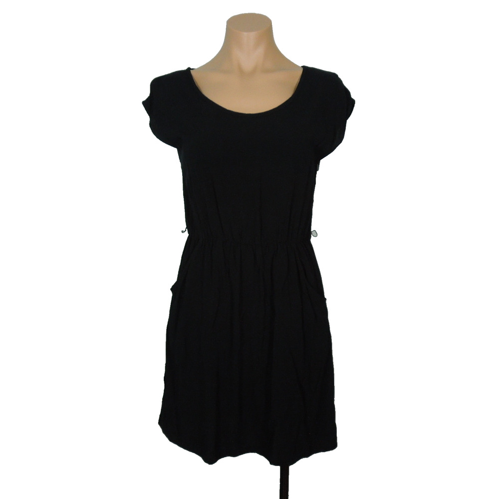 MOSSIMO Juniors M MEDIUM Black Rayon Dress